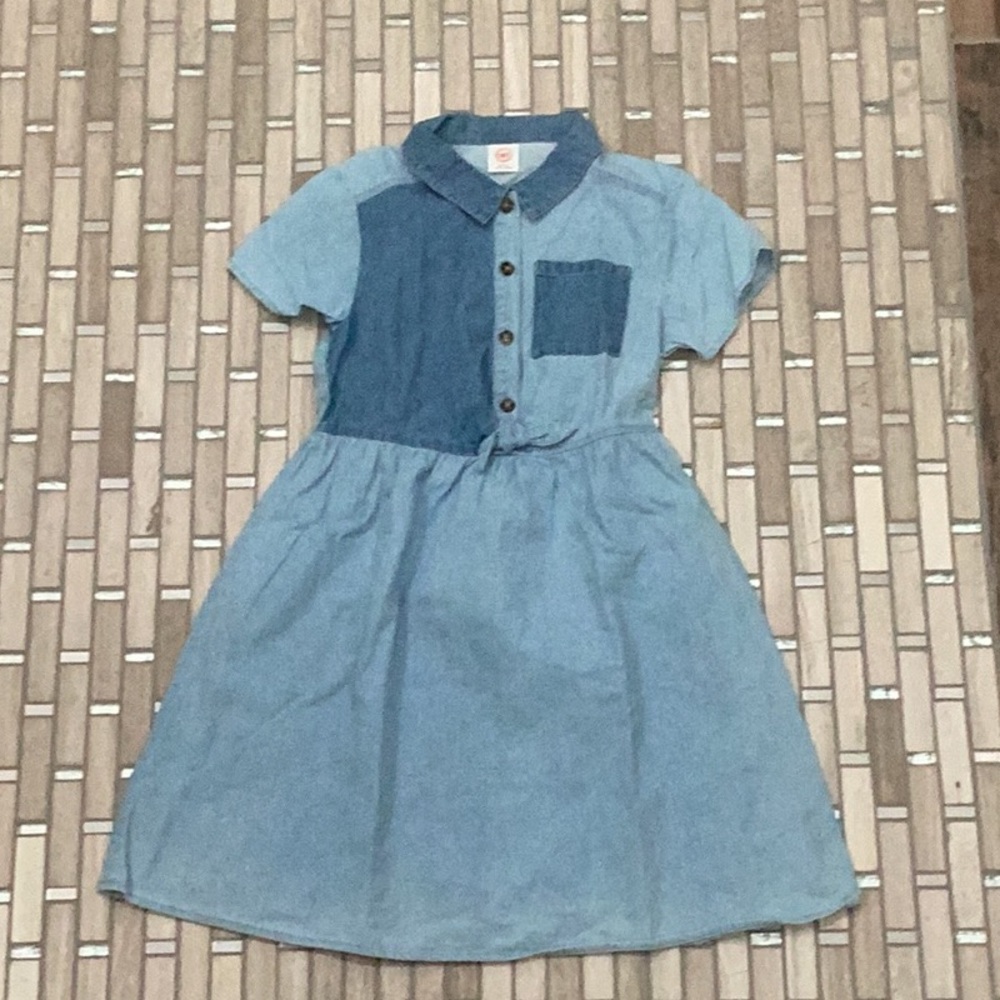 Wonder Nation Blue Polo Collar Raglan Sundress